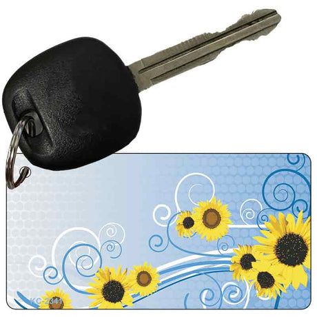 Sun Flowers Novelty Aluminum Key Chain KC-2341