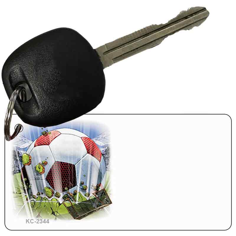 Soccer OffSet Novelty Aluminum Key Chain KC-2344