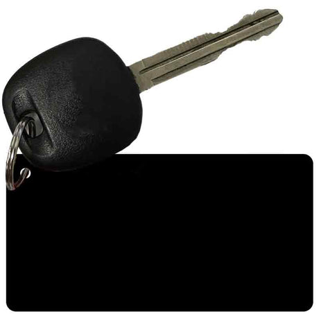 Black Solid Novelty Metal Key Chain