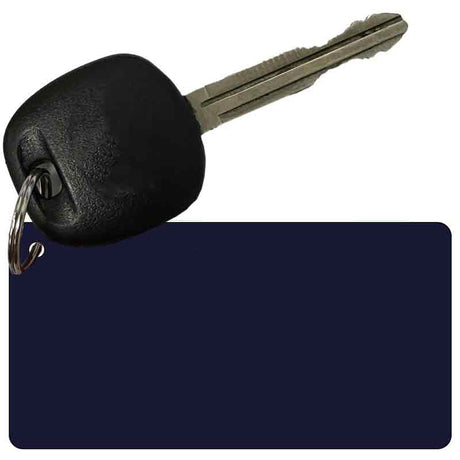 Navy Blue Solid Novelty Metal Key Chain