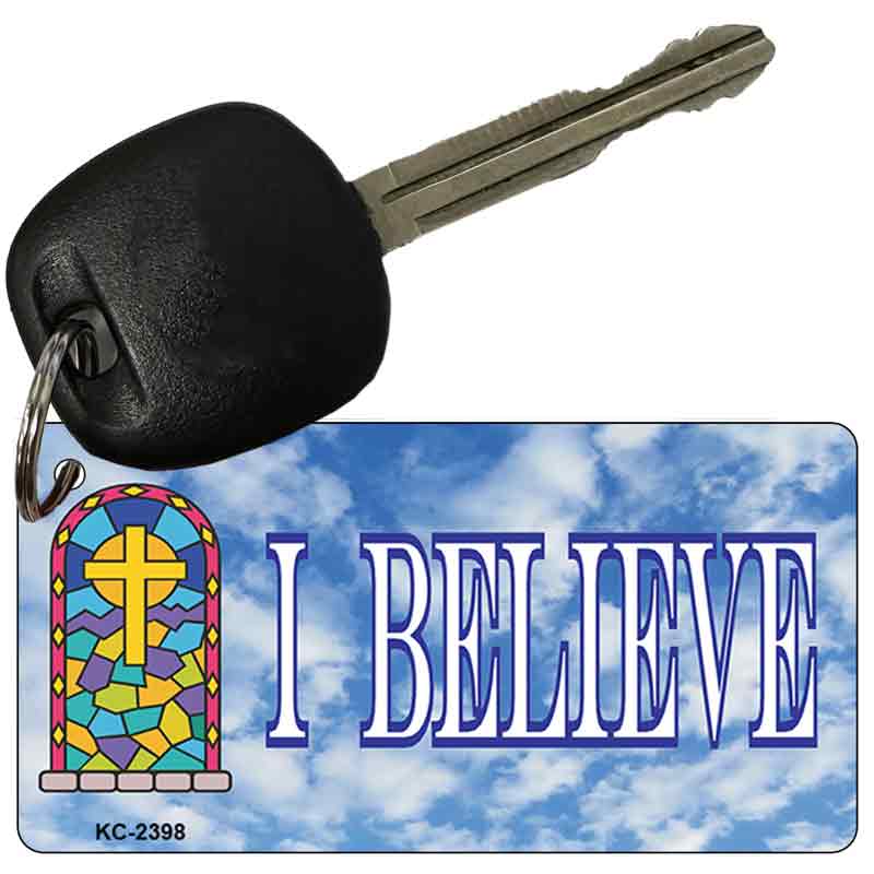 I Believe Novelty Metal Key Chain KC-2398