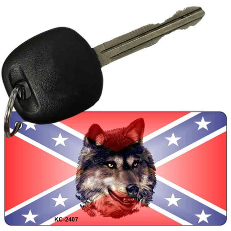 Rebel Wolf Fade Novelty Aluminum Key Chain KC-2407