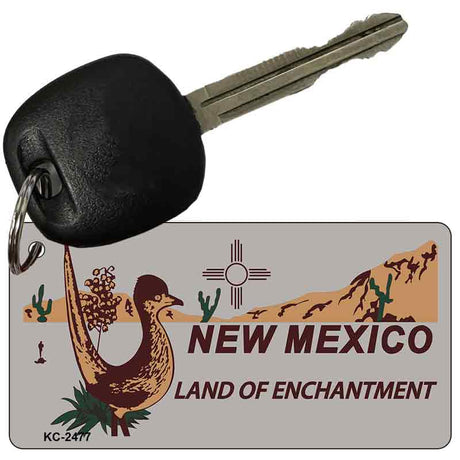 New Mexico Gray Novelty Aluminum Key Chain KC-2477