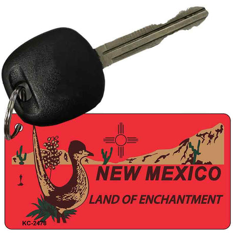 New Mexico Red Novelty Aluminum Key Chain KC-2478