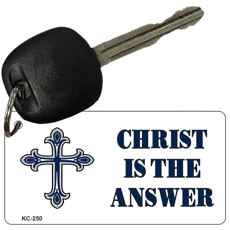 Christ Is Answer Novelty Aluminum Key Chain KC-250