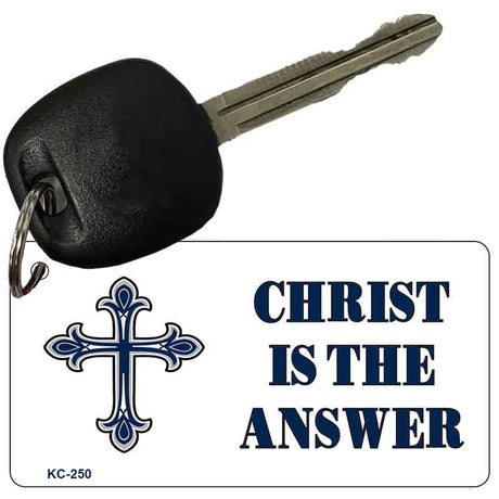 Christ Is Answer Novelty Aluminum Key Chain KC-250