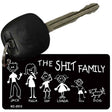 Shit Family Novelty Aluminum Key Chain KC-2513