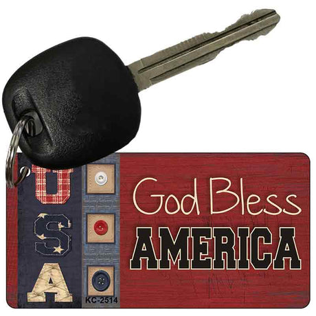 Bless USA Novelty Aluminum Key Chain KC-2514