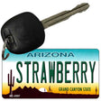 Strawberry Arizona State License Plate Tag Key Chain KC-2557