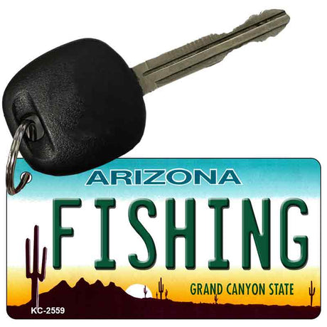 Fishing Arizona State License Plate Tag Key Chain KC-2559