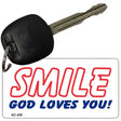 Smile God Loves You Novelty Aluminum Key Chain KC-255