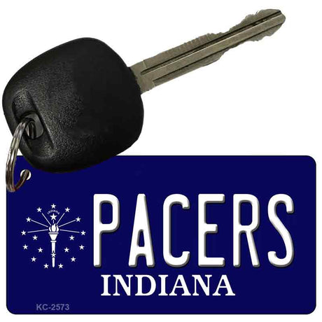 Pacers Indiana State License Plate Tag Key Chain KC-2573