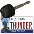 Thunder Oklahoma State License Plate Tag Key Chain KC-2583