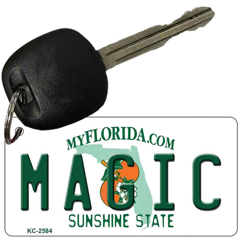 Magic Florida State License Plate Tag Key Chain KC-2584