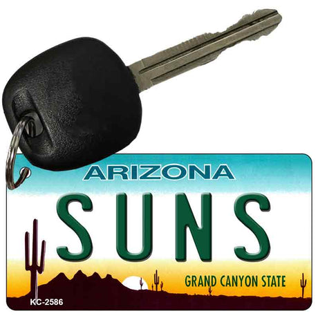 Suns Arizona State License Plate Tag Key Chain KC-2586