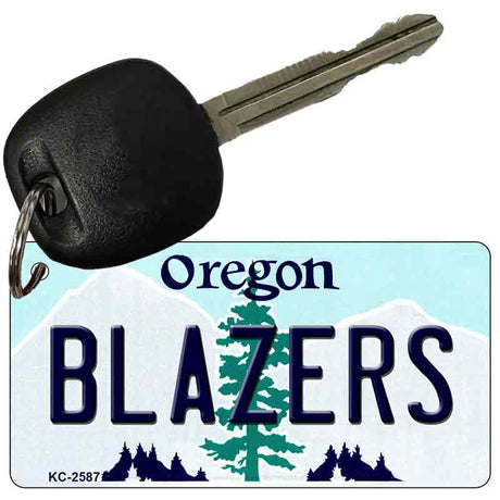 Blazers Oregon State License Plate Tag Key Chain KC-2587