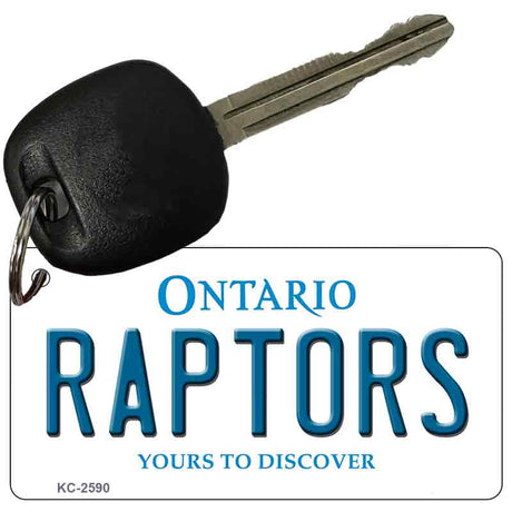 Raptors Ontario State License Plate Tag Key Chain KC-2590