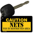 Caution Nets Fan Area Novelty Metal Key Chain KC-2610