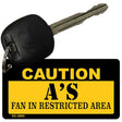 Caution A's Fan Area Novelty Metal Key Chain KC-2642