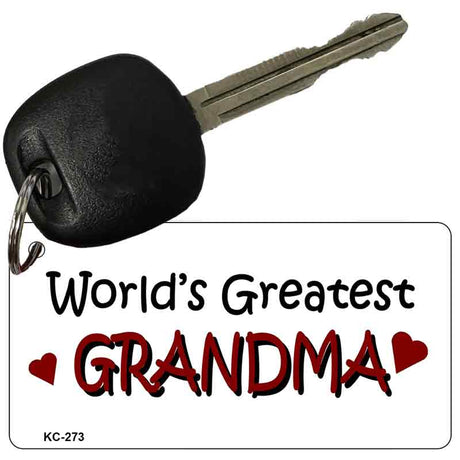 Worlds Greatest Grandma Novelty Aluminum Key Chain KC-273