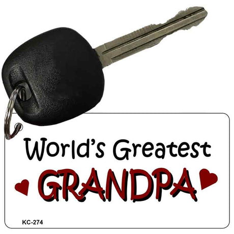 Worlds Greatest Grandpa Novelty Aluminum Key Chain KC-274