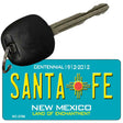 Santa Fe Teal New Mexico Novelty Metal Key Chain KC-2786