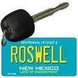 Roswell Teal New Mexico Novelty Metal Key Chain KC-2788