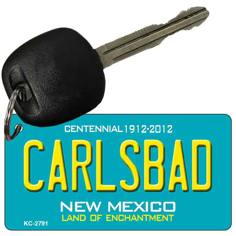 Carlsbad Teal New Mexico Novelty Metal Key Chain KC-2791