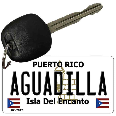 Aguadilla Puerto Rico Flag Novelty Aluminum Key Chain KC-2812