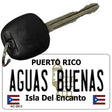 Aguas Buenas Puerto Rico Flag Novelty Aluminum Key Chain KC-2813