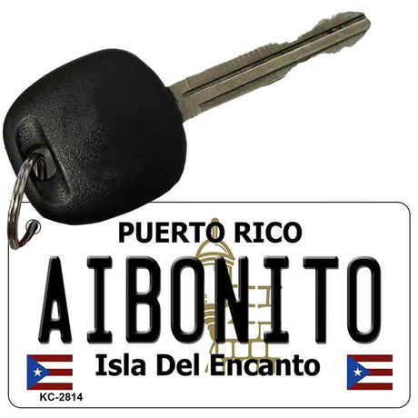 Aibonito Puerto Rico Flag Novelty Aluminum Key Chain KC-2814