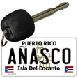 Anasco Puerto Rico Flag Novelty Aluminum Key Chain KC-2815