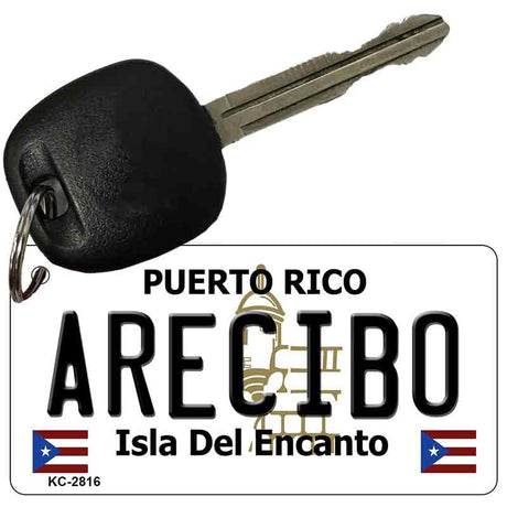 Arecibo Puerto Rico Flag Novelty Aluminum Key Chain KC-2816