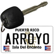 Arroyo Puerto Rico Flag Novelty Aluminum Key Chain KC-2817