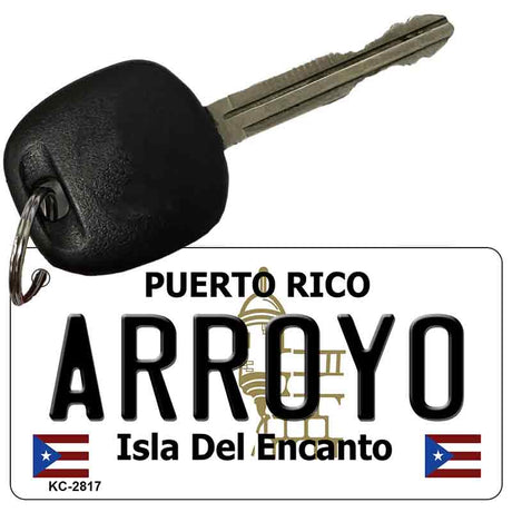 Arroyo Puerto Rico Flag Novelty Aluminum Key Chain KC-2817