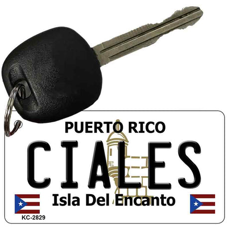 Ciales Puerto Rico Flag Novelty Aluminum Key Chain KC-2829