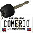 Comerio Puerto Rico Flag Novelty Aluminum Key Chain KC-2832