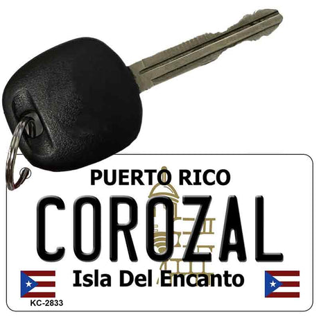 Corozal Puerto Rico Flag Novelty Aluminum Key Chain KC-2833