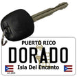 Dorado Puerto Rico Flag Novelty Aluminum Key Chain KC-2835