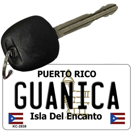 Guanica Puerto Rico Flag Novelty Aluminum Key Chain KC-2838