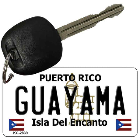 Guayama Puerto Rico Flag Novelty Aluminum Key Chain KC-2839