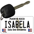 Isabela Puerto Rico Flag Novelty Aluminum Key Chain KC-2846