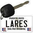 Lares Puerto Rico Flag Novelty Aluminum Key Chain KC-2851