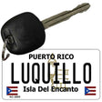 Luquillo Puerto Rico Flag Novelty Aluminum Key Chain KC-2855