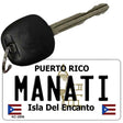 Manati Puerto Rico Flag Novelty Aluminum Key Chain KC-2856