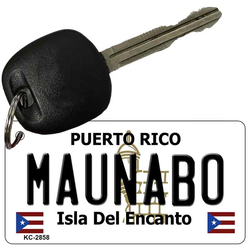 Maunabo Puerto Rico Flag Novelty Aluminum Key Chain KC-2858