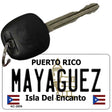 Mayaguez Puerto Rico Flag Novelty Aluminum Key Chain KC-2859