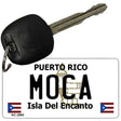 Moca Puerto Rico Flag Novelty Aluminum Key Chain KC-2860