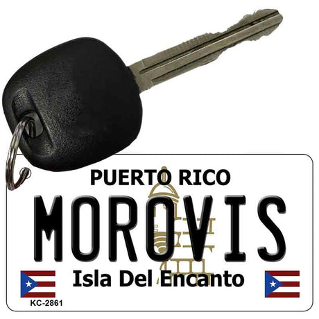 Morovis Puerto Rico Flag Novelty Aluminum Key Chain KC-2861