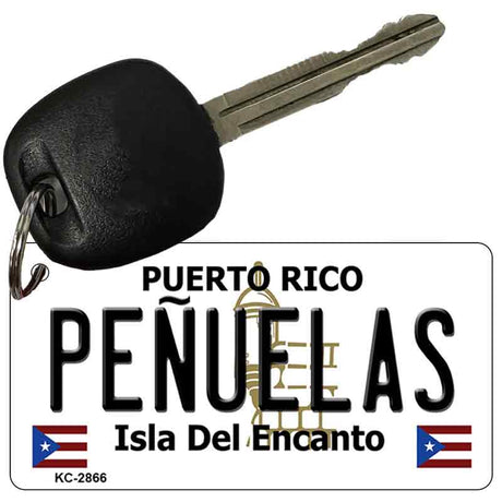 Penuelas Puerto Rico Flag Novelty Aluminum Key Chain KC-2866